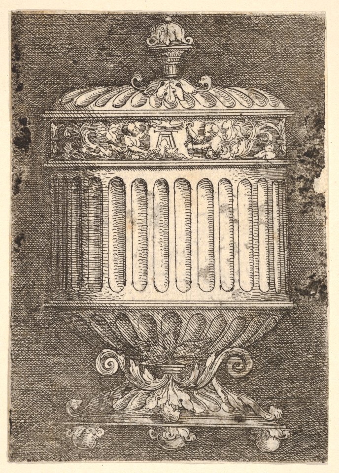 Covered Goblet with Three Feet MET DP833097