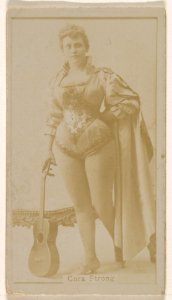 Cora Strong, from the Actresses series (N245) issued by Kinney Brothers to promote Sweet Caporal Cigarettes MET DP859637