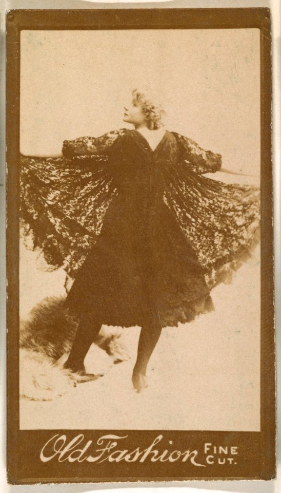 Dancer with lace skirt, from the Actresses series (N664) promoting Old Fashion Fine Cut Tobacco MET DPB869737