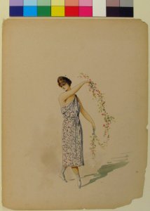 Costume Design for a Maiden Draped in White MET 69.683.5