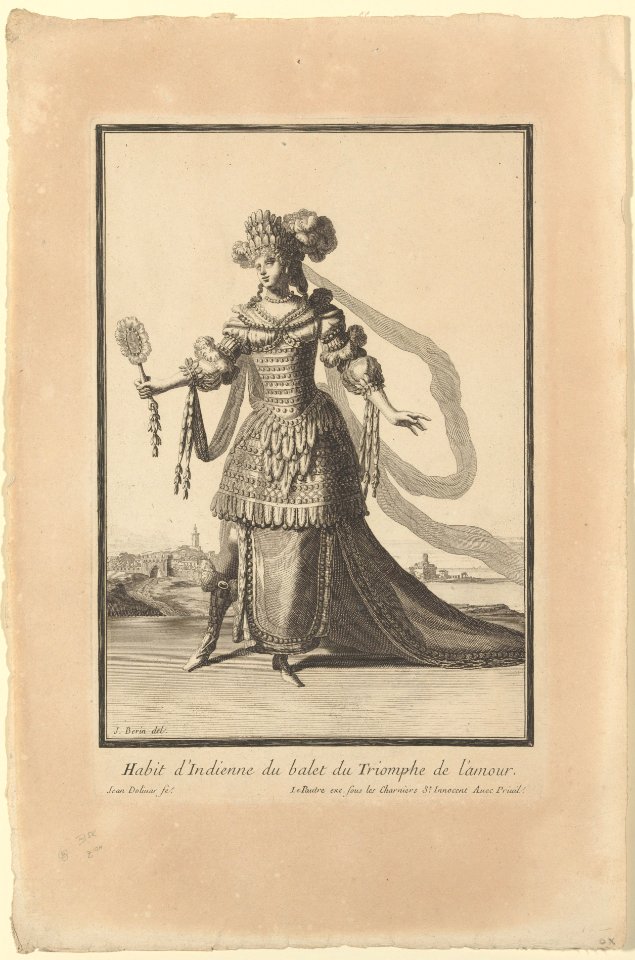 Costume of an Indian Woman from the Ballet "Triumph of Love" (Habit d'Indienne du balet du Triomphe de l'amour) MET DP209719
