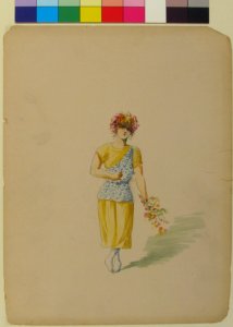 Costume for a Youth in Yellow and Blue MET 69.683.9