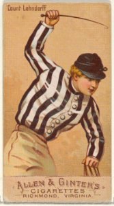 Count Lehndorff, from the Racing Colors of the World series (N22b) for Allen & Ginter Cigarettes MET DP835249