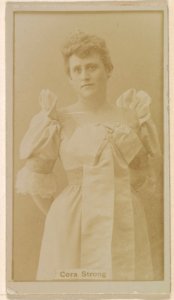 Cora Strong, from the Actresses series (N245) issued by Kinney Brothers to promote Sweet Caporal Cigarettes MET DP859634
