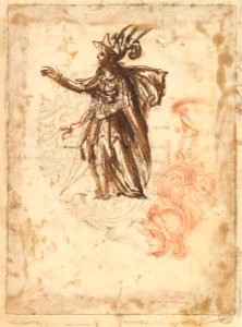 Costume Design and Design for a Headdress MET DP823548