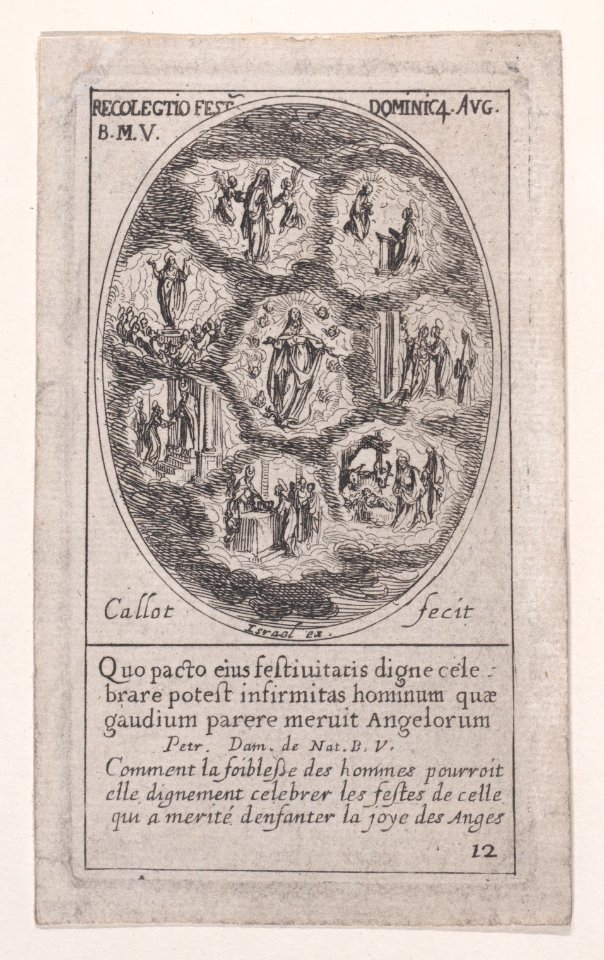 Collection of the Feasts Dedicated to the Virgin Met DP891296