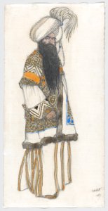 Costume Design for the 'Sultan Samarkand' for the Ballet 'Schéhérazade' MET DP858627