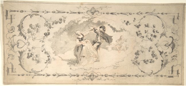 Design with Dancers in a Cartouche MET DP806282