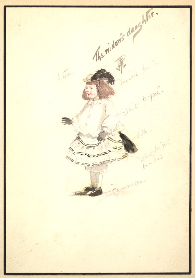 Costume Design for 'The Widow's Daughter' MET DP825257
