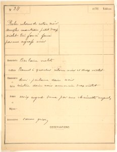 Costume for Sir Olivier McText -a-; Descriptive Sheet of Accessories -b- MET DP805200