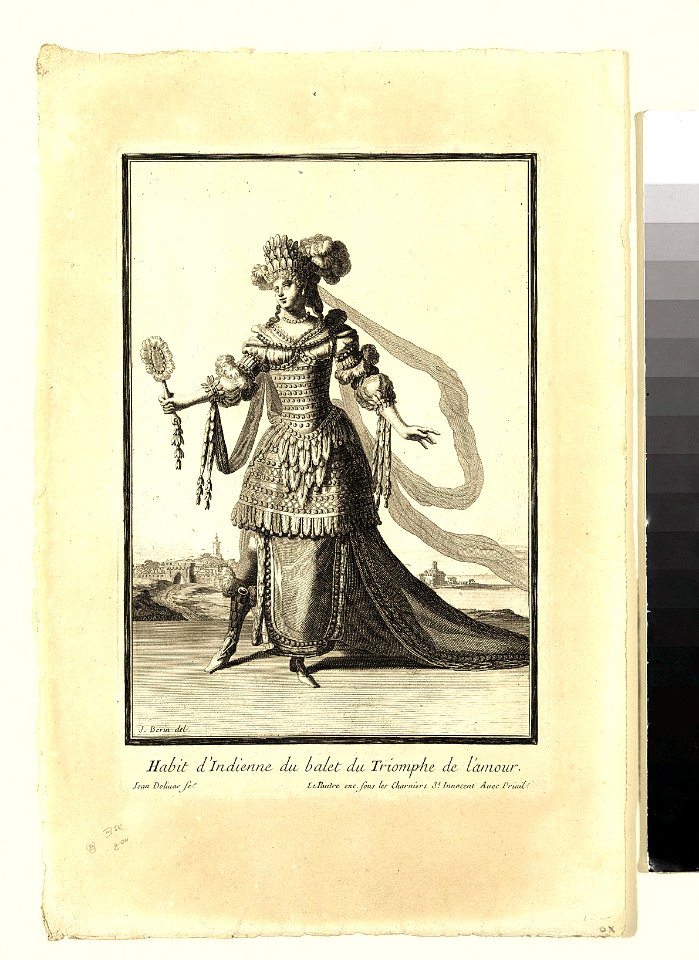 Costume of an Indian Woman from the Ballet "Triumph of Love" (Habit d'Indienne du balet du Triomphe de l'amour) MET Fig34R1 47F