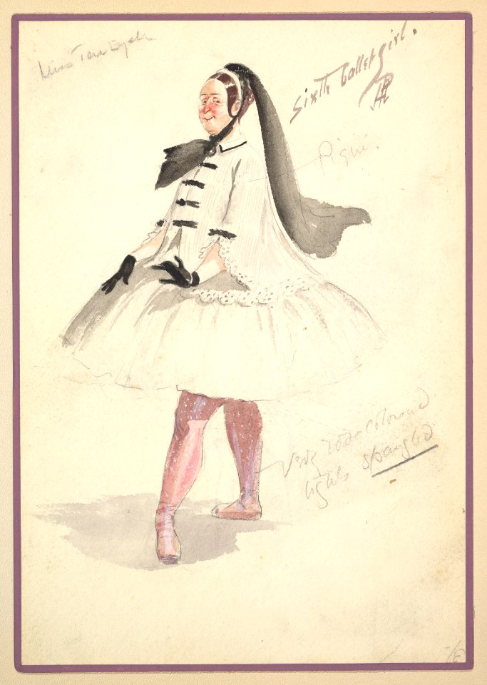 Costume Design for 'Sixth Ballet Girl' MET DP825264