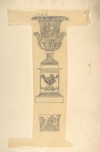 Designs for an Urn on a Pedestal and a Cachepot MET DP809362
