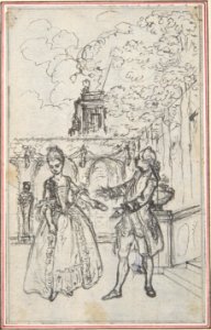 Design for a Scene in de Laujon's "L'Amoureux de quinze ans, ou la Double-Fête..." MET DP806580
