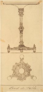 Designs for a Table and a Table Base MET DP809227
