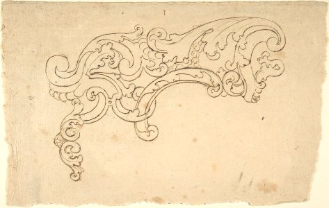 Design of Scroll (Part of a Cartouche ?). MET DP803031