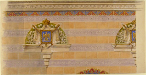 Design for Upper Wall Decoration, Farnborough, England MET 67.827.21