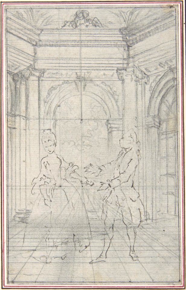 Design for a Scene in de Laujon's "L'Amoureux de quinze ans, ou la Double-Fête..." MET DP806581