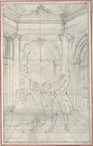 Design for a Scene in de Laujon's "L'Amoureux de quinze ans, ou la Double-Fête..." MET DP806581