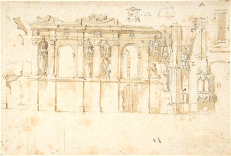Design of an Architectural Monument (Tomb?). MET DP804070