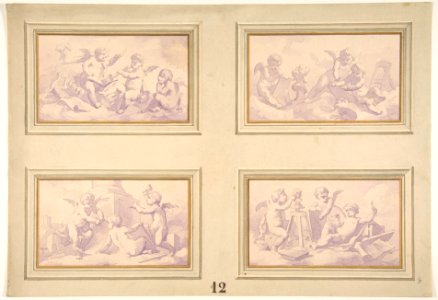 Designs featuring the allegories of the arts MET DP811645