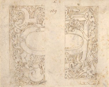 Designs for Cartouche (recto and verso) MET 63.712.89 RECTO