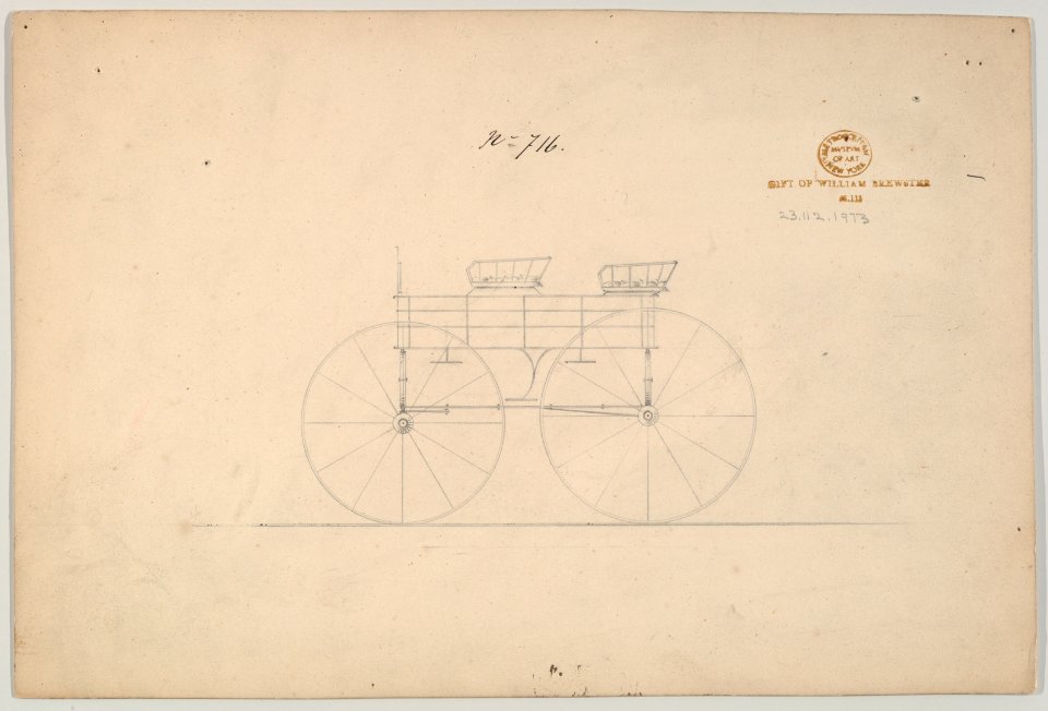 Design Four-seat Square Box Wagon, no. 467- 716 MET DP877285