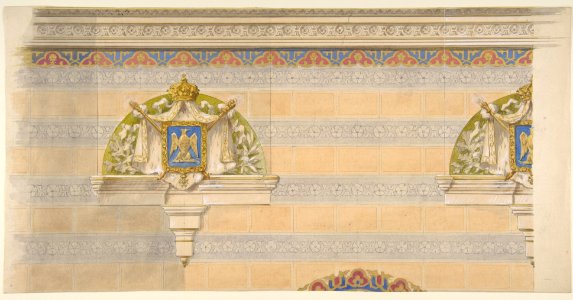 Design for Upper Wall Decoration, Farnborough, England MET DP811101