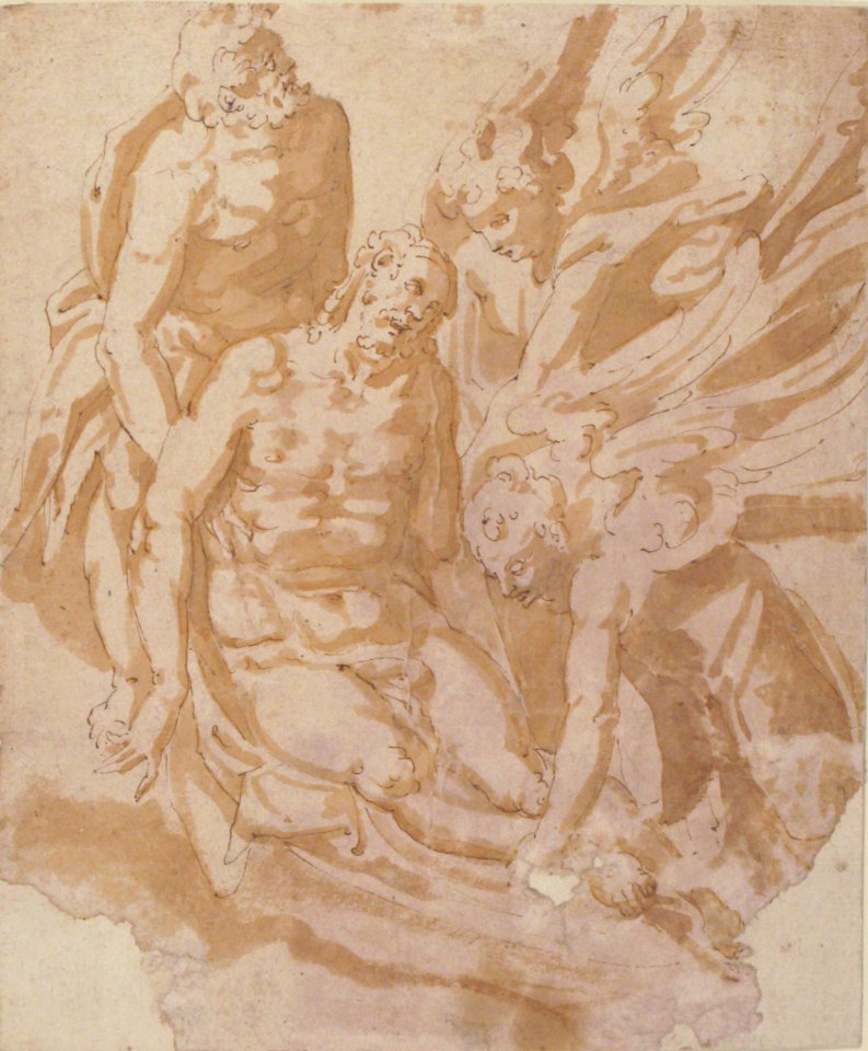 Design of Dead Christ Supported by Two Angels a Saint MET 57.658.286