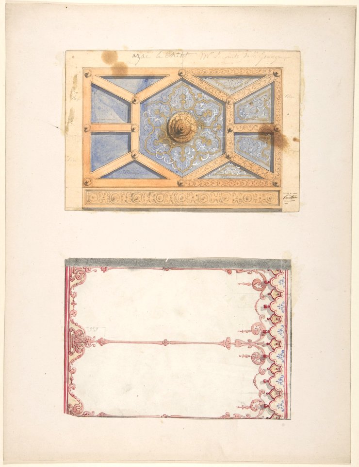Designs for Ceiling and Wall Decoration for Monsieur Lecomte de la Grange MET DP806915