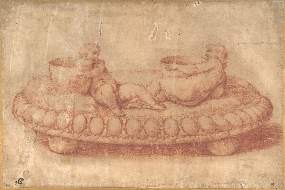 Design for a Saltcellar with Putti MET DP801959