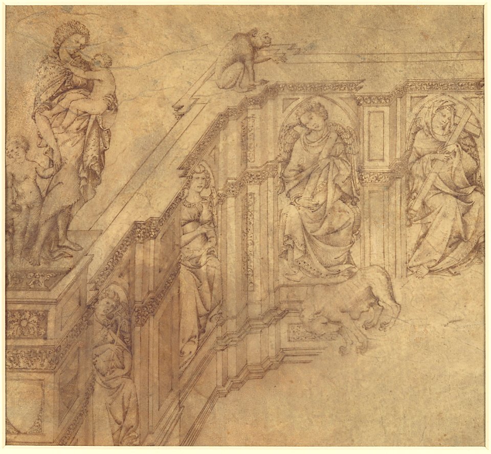 Design Fragment for the Left Side of the 'Fonte Gaia' in Siena MET DP102195