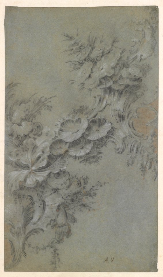 Design with Flowers and Rocaille Ornaments MET DP230601