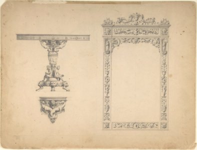Designs for a Mirror Frame and Table MET DP803950