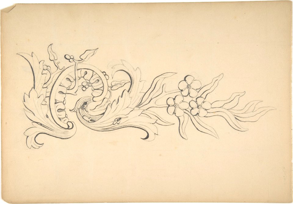 Designs for borders and corners, acanthus MET DP805766
