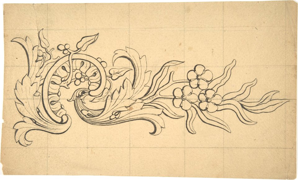 Designs for borders and corners, acanthus MET DP805764