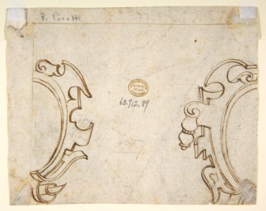 Designs for Cartouche (recto and verso) MET DP811178