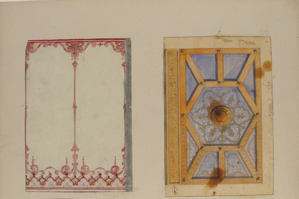 Designs for Ceiling and Wall Decoration for Monsieur Lecomte de la Grange MET 67.827.122