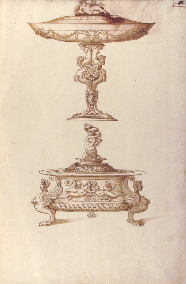 Design for a Salt Cellar and Tazza MET 66.618.2