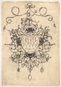 Design for a Pendant with the Alphabet MET DP826395