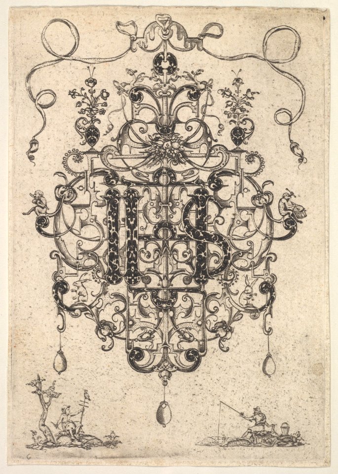 Design for a Pendant with IHS Monogram MET DP826398