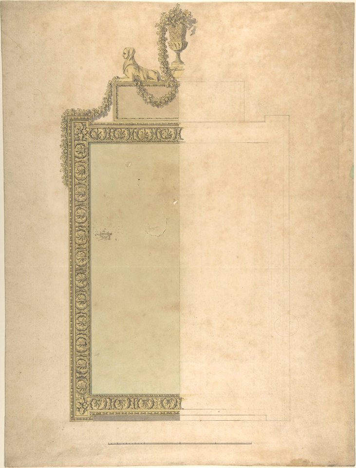 Design for a Pier-glass for Adderbury House, Oxfordshire, for the Duke of Buccleuch MET DP805612