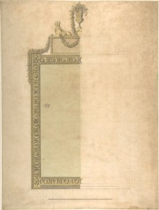 Design for a Pier-glass for Adderbury House, Oxfordshire, for the Duke of Buccleuch MET DP805612