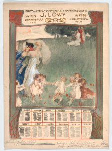 Design for a poster of calendar for J. Löwy, Vienna MET DP864090