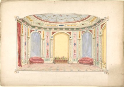 Design for a Room Decorated as an Aviary MET DP805634