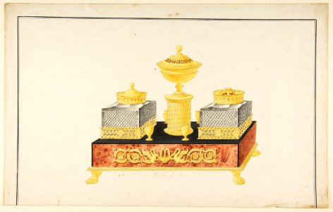 Design for a Pen and Ink Stand MET DP812387