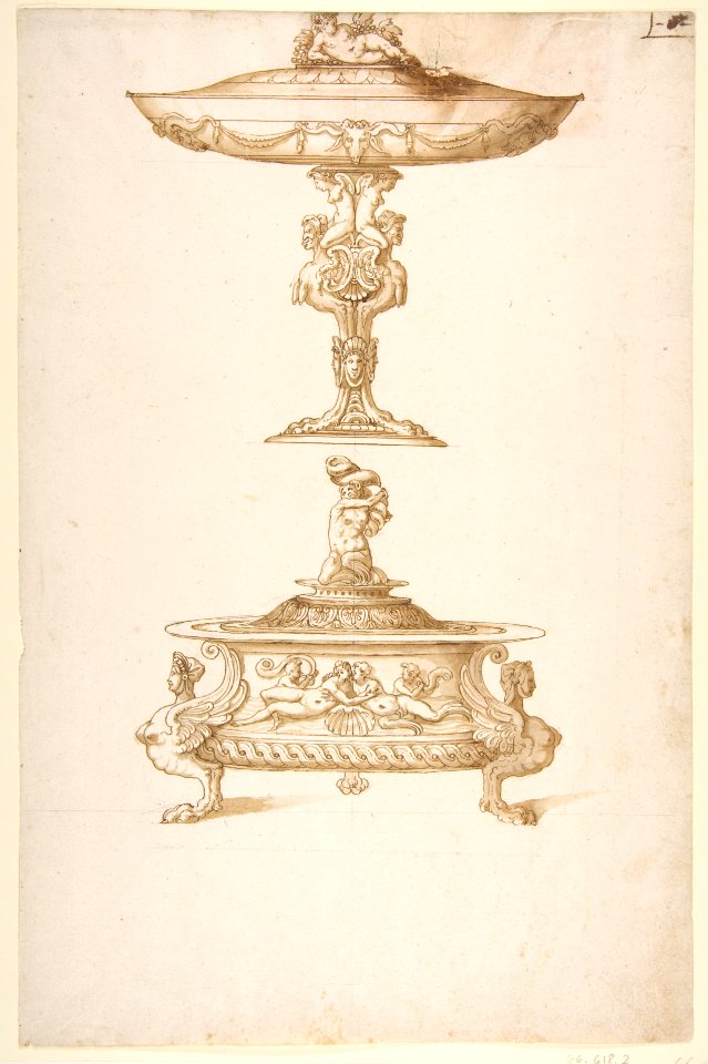 Design for a Salt Cellar and Tazza MET DP811769