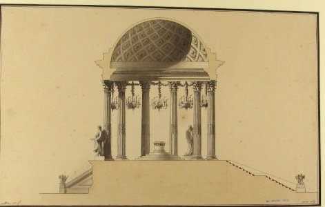 Design for a Section of a Domed Corinthian Temple MET 1970.736.30