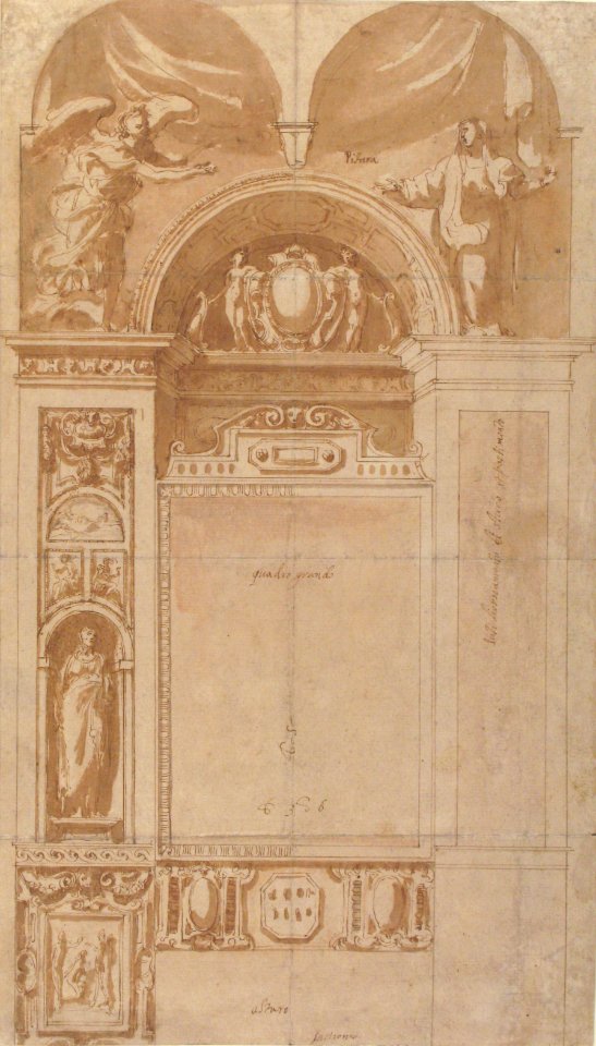 Design for a Reredos or Frame and Setting for an Altar Painting MET 49.19.49