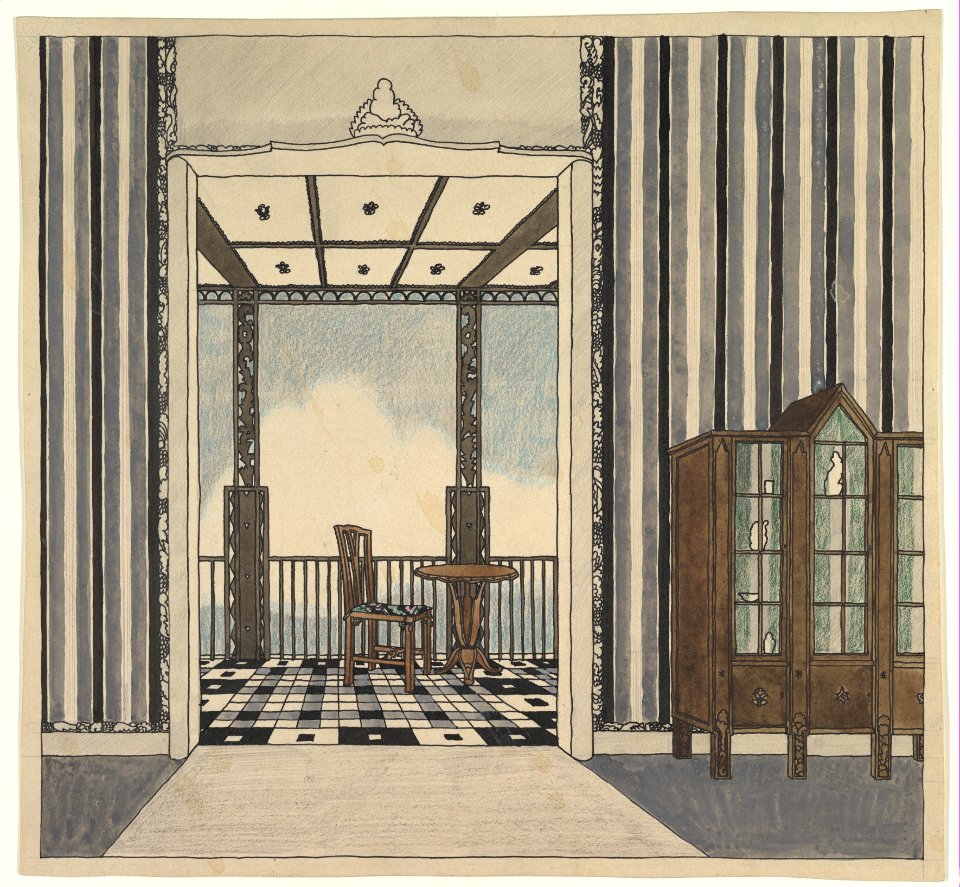 Design for a Room with a Balcony MET DP819678